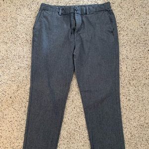 Men’s grey cotton dress pants